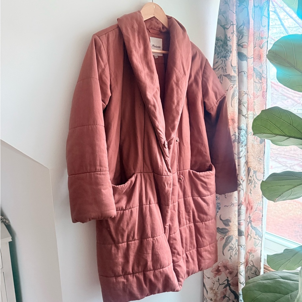 Madewell Terracotta Quilted Jacket